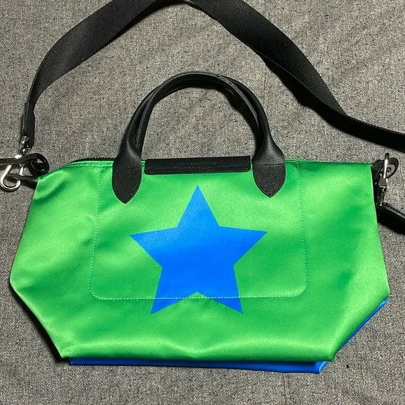 Longchamp star print bag, EUC.  Limited edition! - Picture 3 of 9